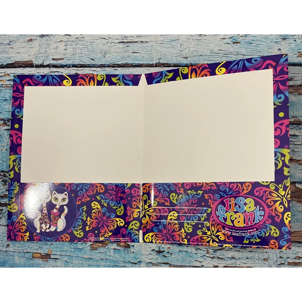 LISA FRANK PORTFOLIO FOLDER KITTY CATS 